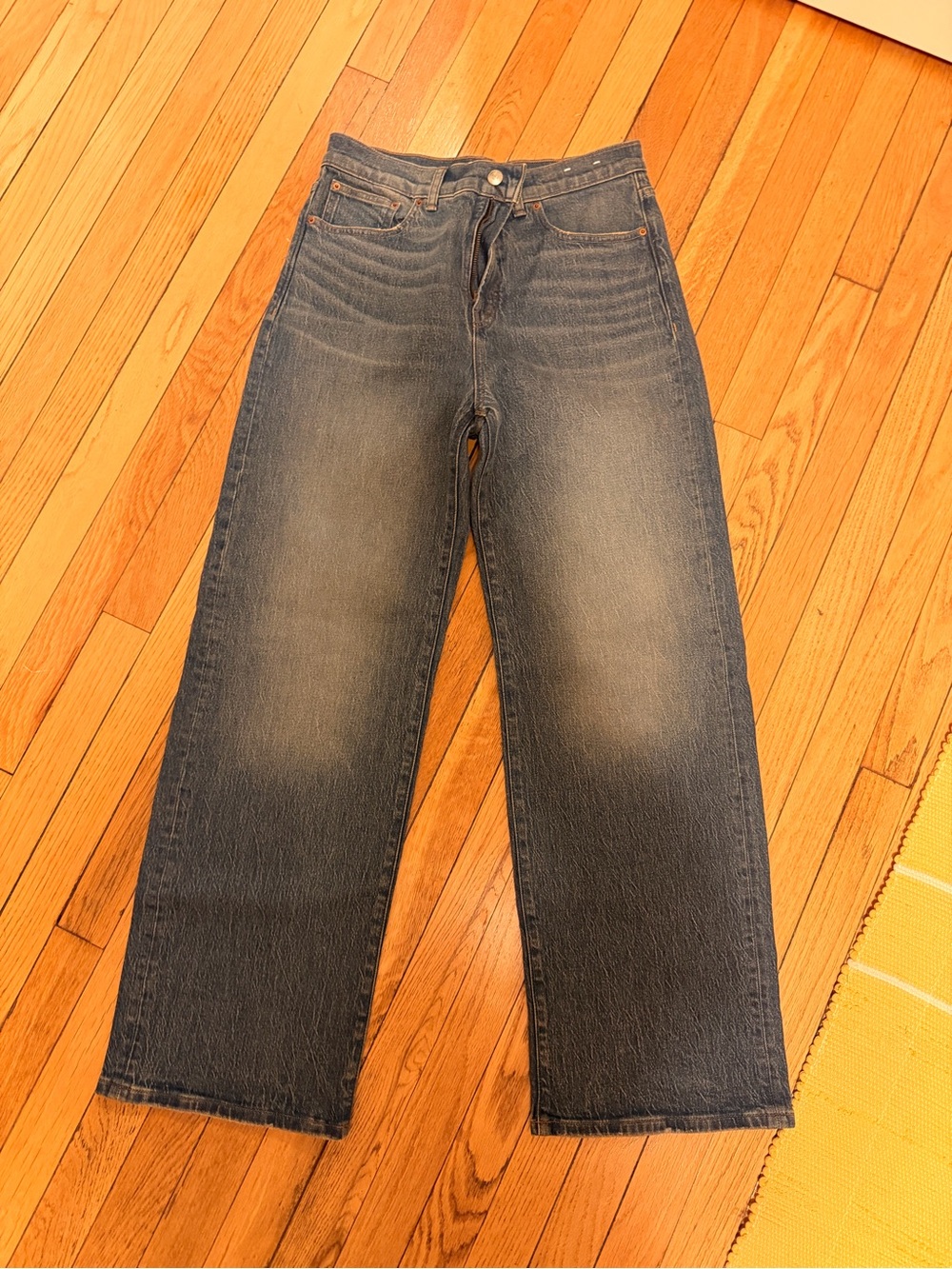 Madewell Wide-Leg Blue Denim Jeans